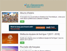 Tablet Screenshot of lesclassements.fr
